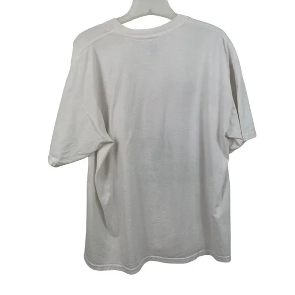 Proud To Be An American T-Shirt Mens XL Gildan White Cotton Blend U.S. Flag - Picture 2 of 8